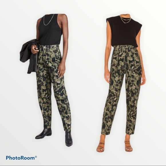 NWT WEWOREWHAT Camo High Rise Dani Boyfriend Jeans - Picture 1 of 7